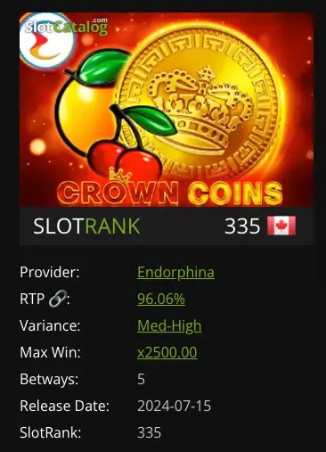 Crown Coins игровая механика crown coins механика слота